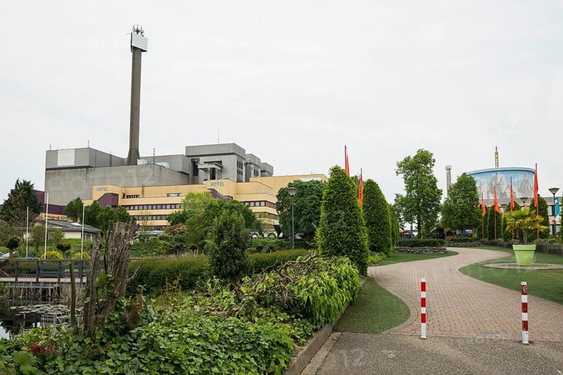 Wunderland Kalkar, amusement park, former nuclear power plant, Kalkar, Lower Rhine, North Rhine-Westphalia, Germany, Europe