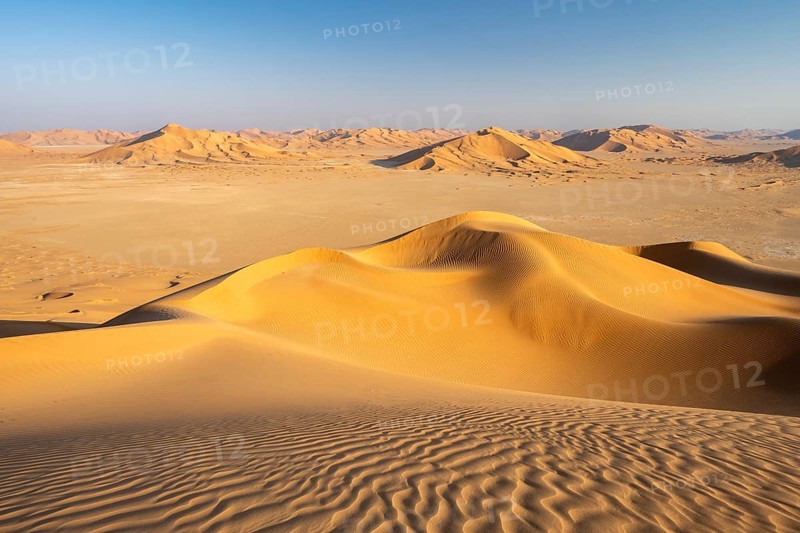 Sand dunes in the Rub Al Khali desert, the world's largest sand desert, Empty Quarter, Oman, Asia