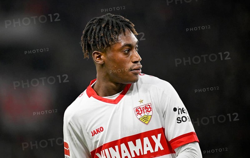 Justin Diehl VfB Stuttgart (17) Portrait MHPArena, MHP Arena Stuttgart, Baden-Württemberg, Germany, Europe