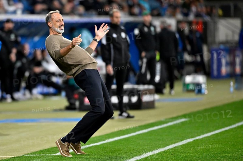 Coach Pellegrino Matarazzo TSG 1899 Hoffenheim on the sidelines Gesture Gesture PreZero Arena, Sinsheim, Baden-Württemberg, Germany, Europe