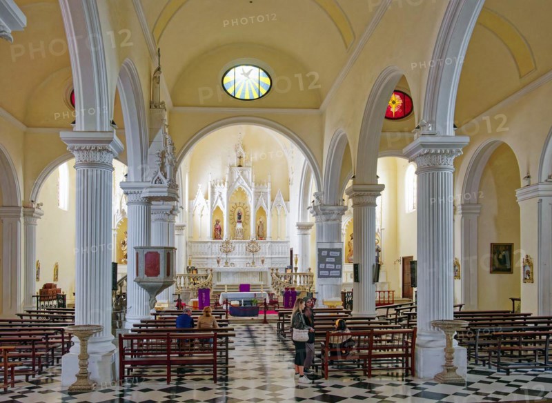 Church of Our Lady of Guadalupe, Iglesia de Nuestra Senora de Guadalupe, interior view, Teguise, Lanzarote, Canary Islands, Canary Islands, Spain, Europe