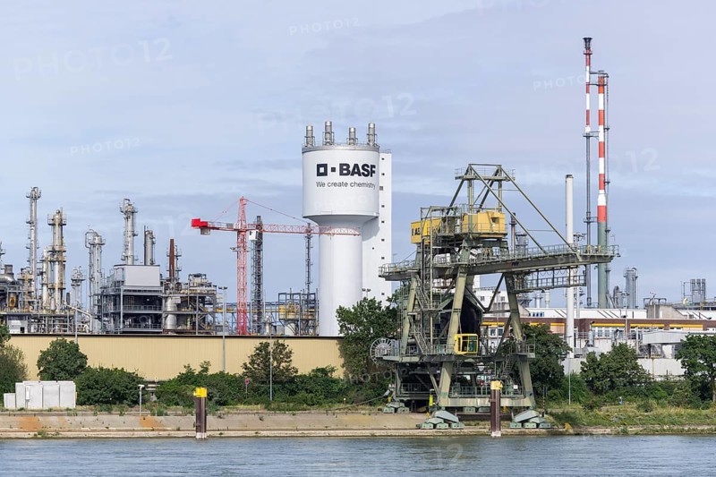 BASF, Lugwigshafen am Rhein, industrial area, Mannheim, Baden-Württemberg, Germany, Europe