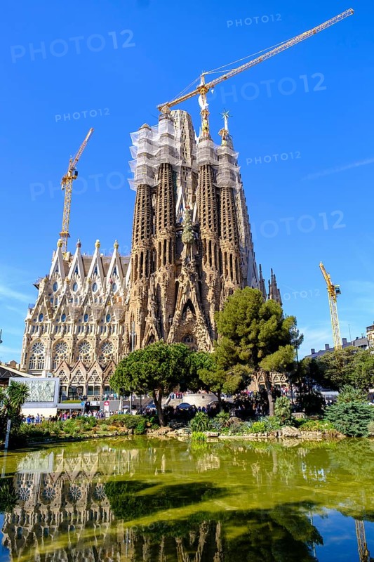 Sagrada Familia Church, Temple Expiatori de la Sagrada Família, Antoni Gaudi, UNESCO World Heritage Site, Barcelona, Catalonia, Spain, Europe