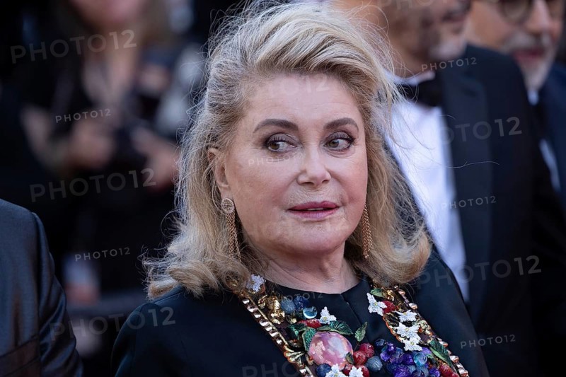 Cannes, France, 21 May 2024: Catherine Deneuve at the premiere of Marcello Mio on the red carpet of the Palais des Festivals during the 77th Cannes International Film Festival. The 77th Cannes International Film Festival will take place from 14 to 25 May 2024, Europe