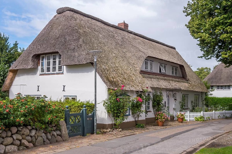 Thatched Frisian house, Föhr, North Frisian Island, North Frisia, Schleswig-Holstein, Germany, Europe