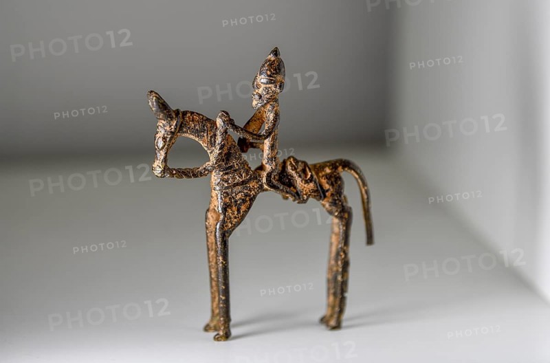 Bronze figure of Bai Bureh (1840-1908) on a horse, ruler of the Kingdom of Koya, art, looted art, Sierra Leone, Africa