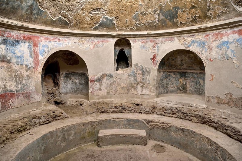 Stabian Baths, ancient city of Pompeii, Campania, Italy, Europe