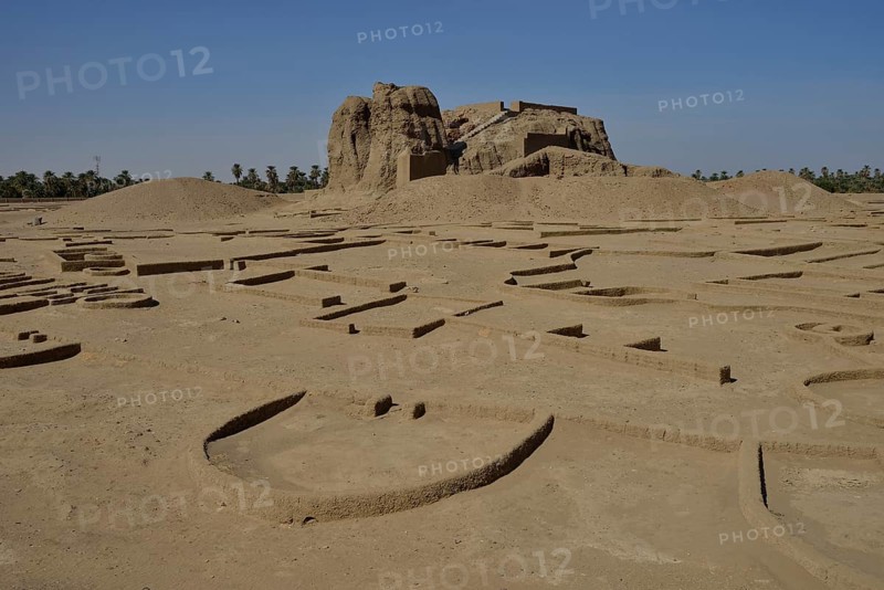 Deffufa, 19-meter-high brick building, ancient city of Kerma, Northern state, Nubia, Nile Valley, Sudan, Africa
