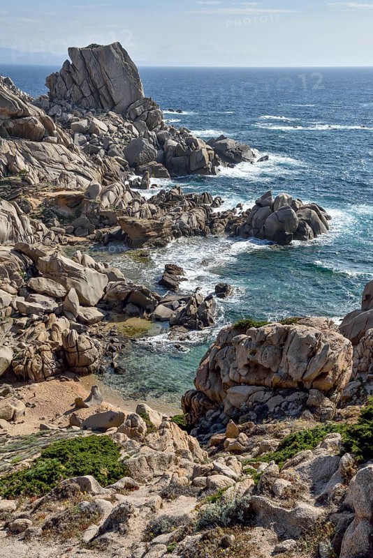 Rocky coastline at Capo Testa, Santa Teresa de Gallura, Sardinia, Italy, Europe