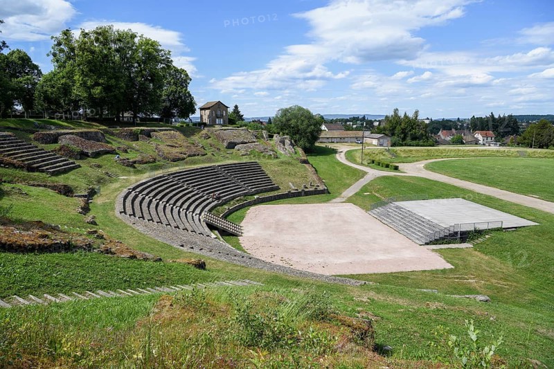 Roman amphitheatre, Autun, Département Saône-et-Loire, Region Bourgogne-Franche-Comté, Burgundy, France, Europe