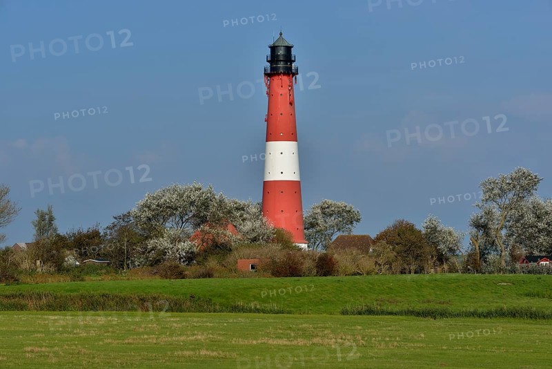 Lighthouse, island of Pellworm, North Frisia, Schleswig-Holstein, Germany, Europe