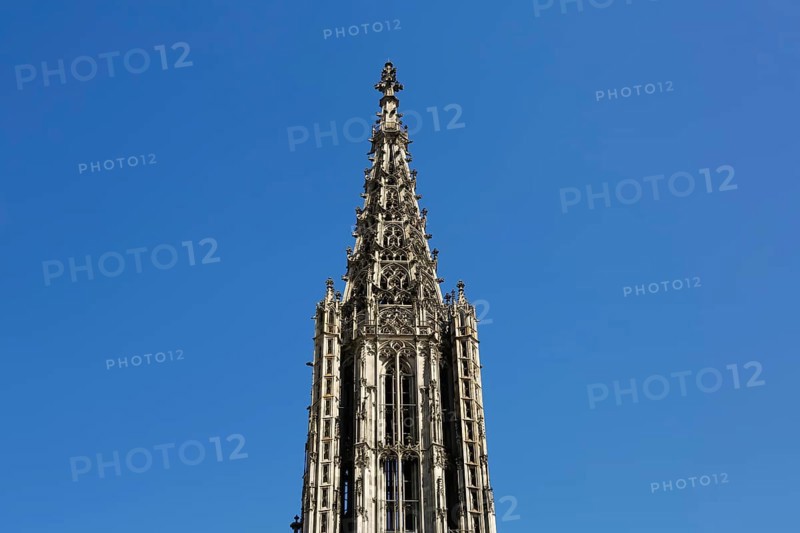 Ulm Cathedral, west tower, Cathedral of Our Lady in Ulm, Gothic architectural style, sacred building, Protestant church, Ulm, Baden-Württemberg, Germany, Europe