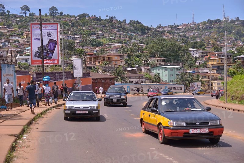 Street scene, Freetown, Sierra Leone, Africa
