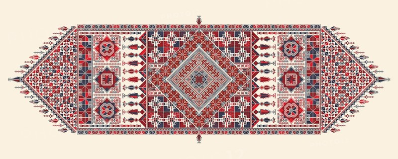Tatreez, decorative Palestinian embroidery symbol
