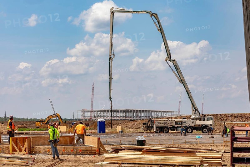 Marshall, Michigan, Construction of Ford's electric vehicle battery plant at its BlueOval Battery Park. Ford says the plant will create 1700 jobs when production starts in 2026