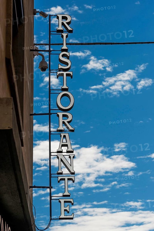 Illuminated sign Ristorante, Restaurant, Vintage, old, Gastronomy, Italian