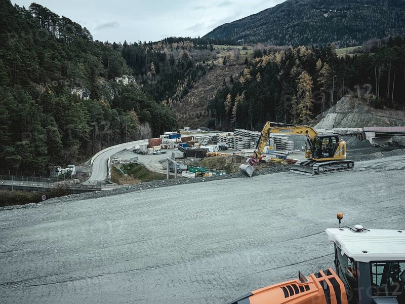 Factory for the production of segments for the Brenner Base Tunnel, Zenzendorf, Tyrol, Austria, Europe