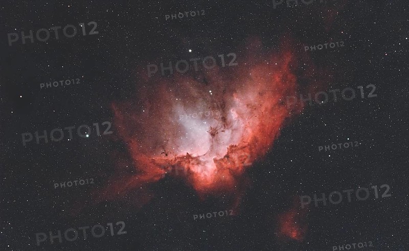 NGC7380, wizard nebula, Sh2-142, magic nebula in the constellation Cepheus
