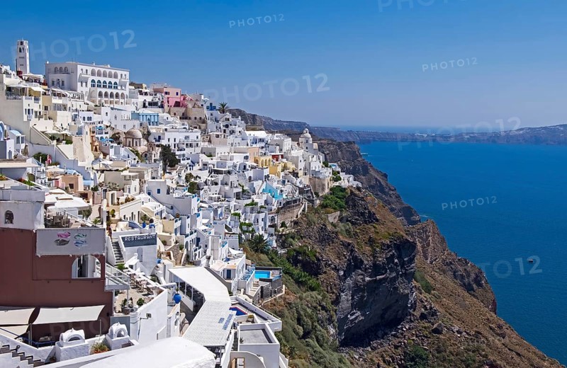View over the island capital Firá, also known as Thira, Santorini, Cyclades, Greek island, Greece, Europe