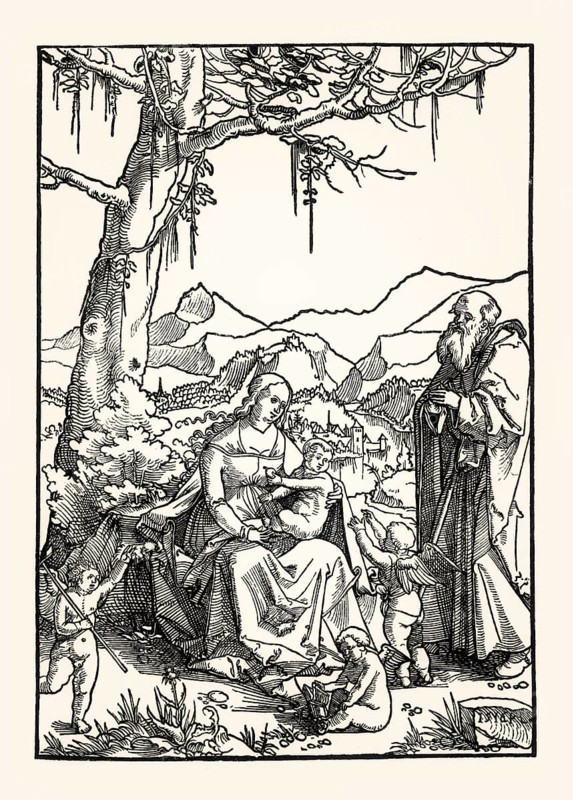 The Holy Family, Hans Leu, 1516, facsimile of the 19th century