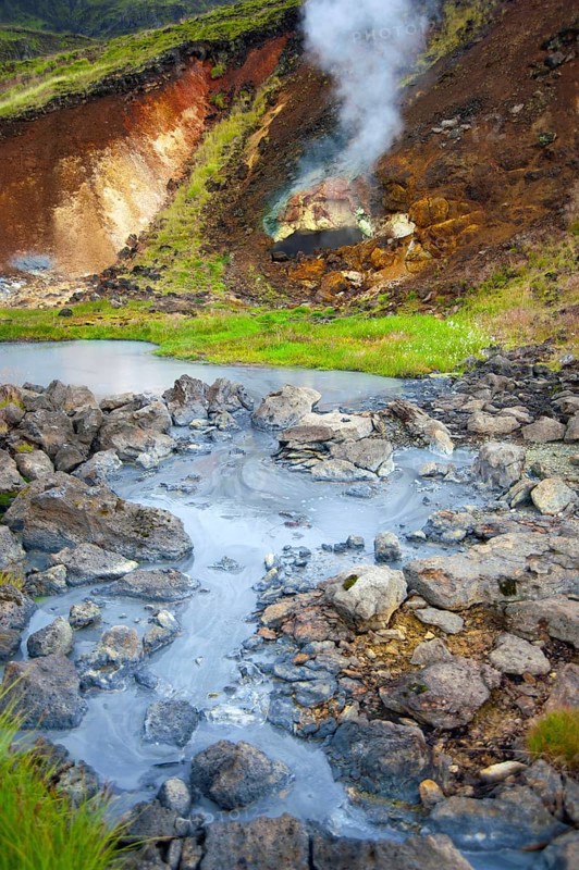Geothermal area, Nesjavellir, Iceland, Mud Springs, Hengill, Europe