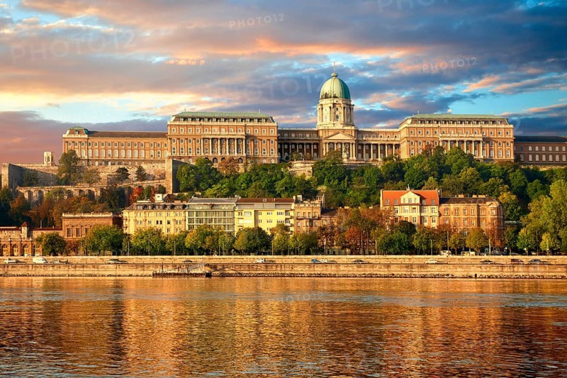 Buda Castle Hill with the Danube, Budapest, Hungary, Europe
