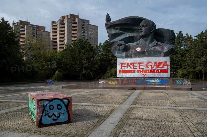 Germany, Berlin, 07.10.2024, Memorial Ernst Thälmann, Free Gaza, Europe