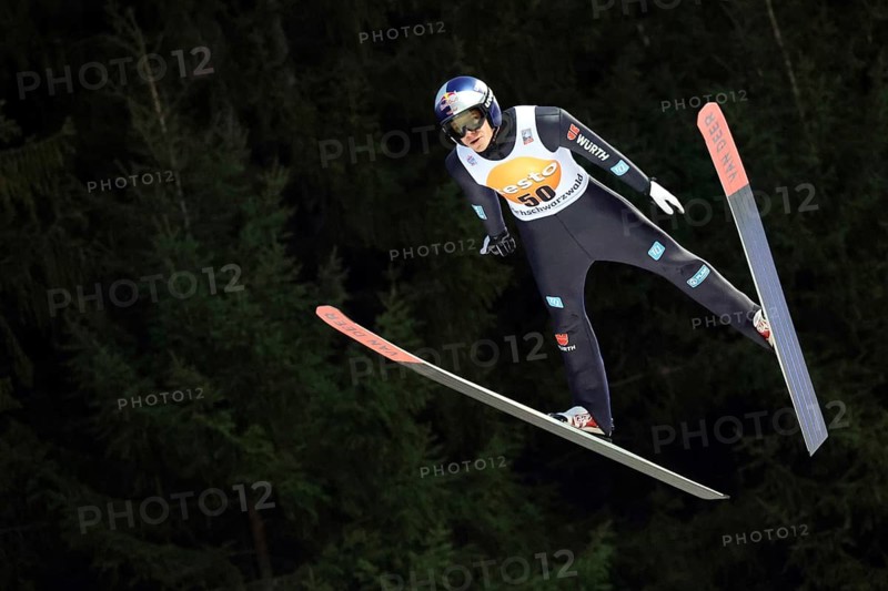 Andreas Wellinger (SC Ruhpolding) during training for the FIS Ski Jumping World Cup Neustadt