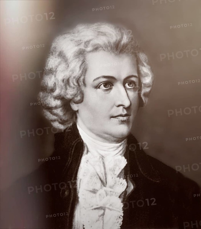 Wolfgang Amadeus Mozart, 1756, 1791, a composer of the First Viennese School, digitally edited