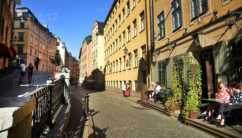 The capital of Sweden, Stockholm, has 935, 619 inhabitants, but with the surrounding area it has 2.1 million, and has been the residence of the king since 1643 here on 19.09.2018. Gamla Stan - Old Town, SWE, Sweden, Europe