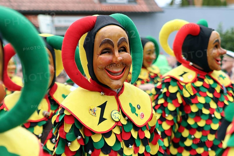 Large Swabian-Alemannic carnival parade