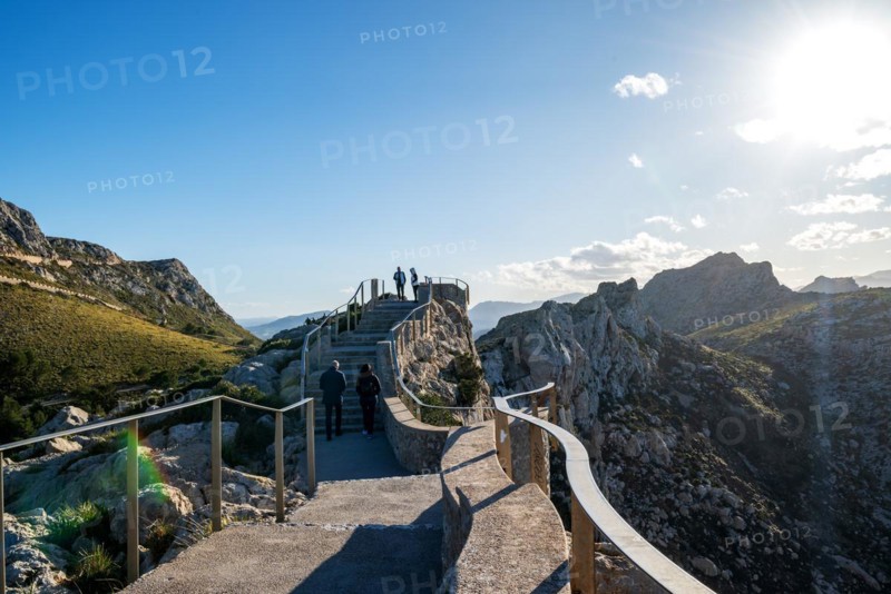 Viewpoint Mirador Es Colomer, Cap Formentor peninsula, Serra de Tramuntana, Majorca, Balearic Islands, Spain, Europe
