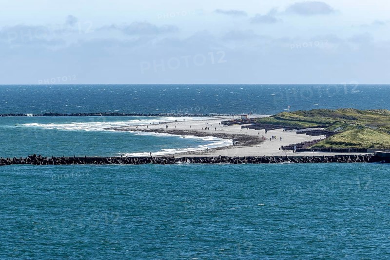 North beach Helgoland dune photographed from Oberland, Helgoland, North Sea, Pinneberg district, Schleswig-Holstein, Germany, Europe