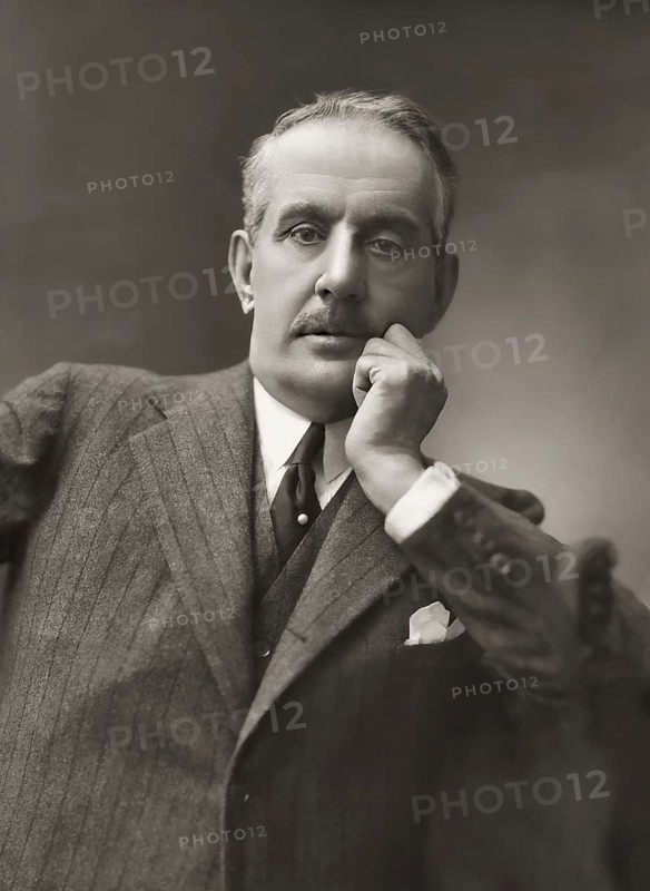 Giacomo Puccini, 1858 –1924, Italian composer, digitally edited according to a photograph by Attilio Badodi, 1924