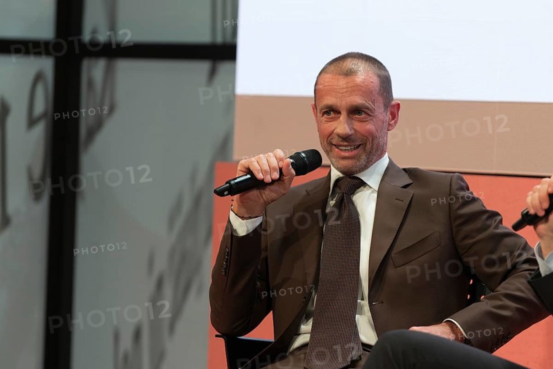 FRANKFURT AM MAIN, Germany, October 20 2023: Aleksander Ceferin (*1967), on stage at the 75th Frankfurt Book Fair, Europe