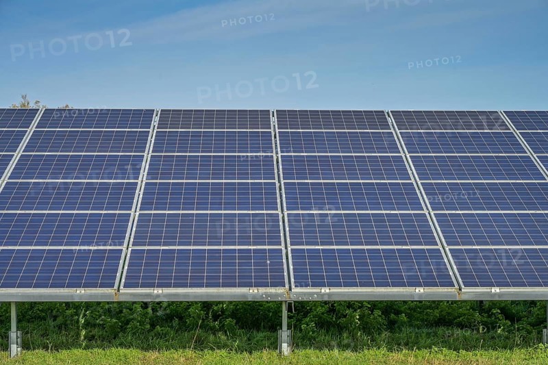 Solar park near Kläden, Stendal district, Saxony-Anhalt, Germany, Europe