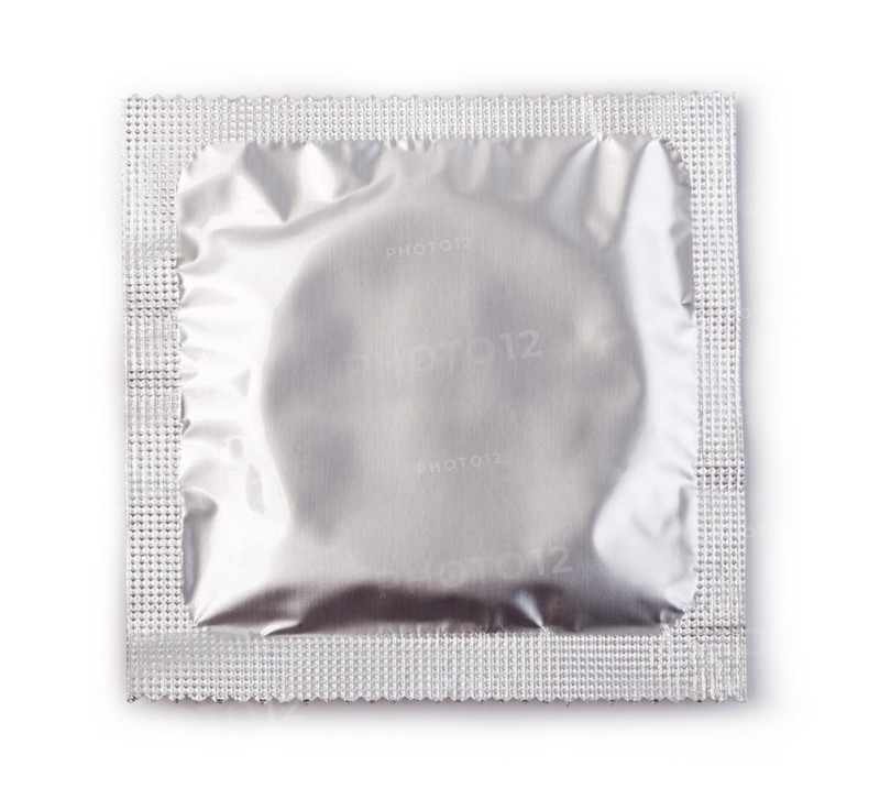 Condom isolated on white background