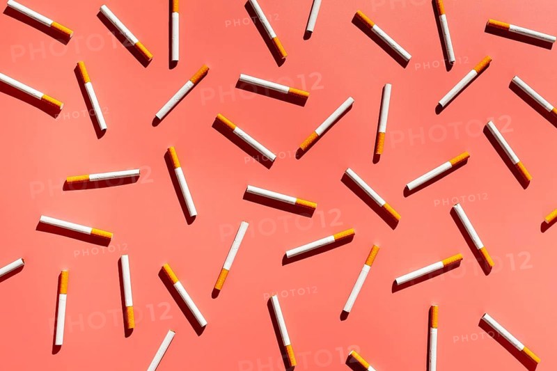 Top view cigarettes