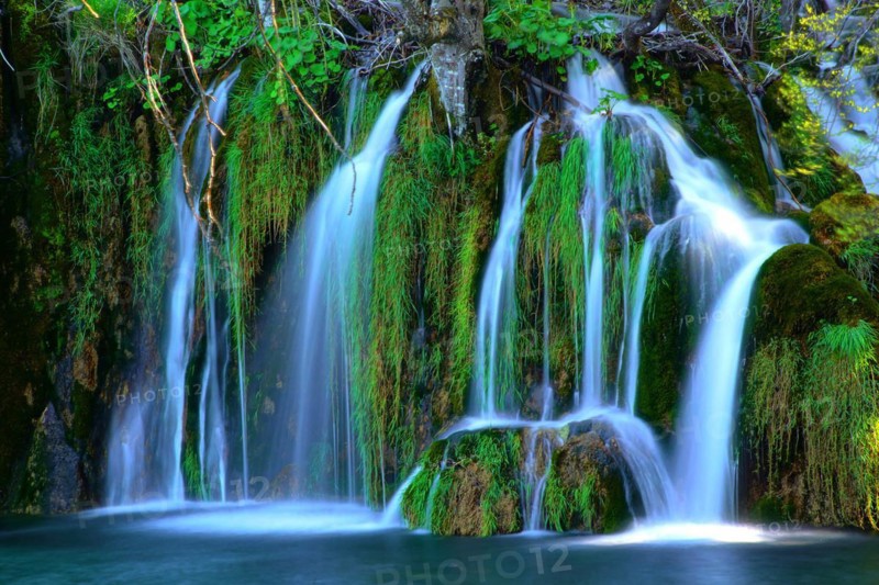 Europe, Croatia, Plitvice Lakes, waterfall, cascades, Plitvice, Croatia, Europe
