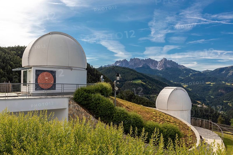 Observatory near Steinegg, South Tyrol in front of the Latemar