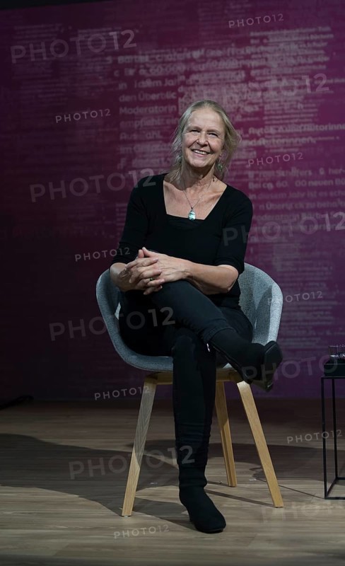 FRANKFURT AM MAIN, Germany, October 21 2023: Cornelia Funke (*1958, German author) at the 75th Frankfurt Book Fair, Europe