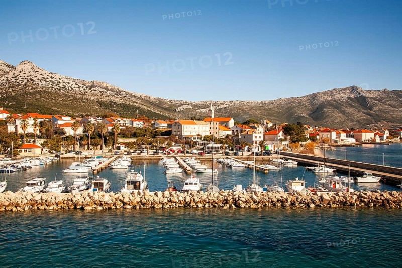 Harbour of Orebic, Peljesac Peninsula, Dalmatia, Croatia, Europe