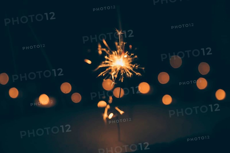 Sparkler blurred bokeh background