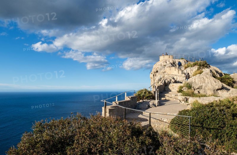 Viewpoint Mirador Es Colomer, Cap Formentor peninsula, Serra de Tramuntana, Majorca, Balearic Islands, Spain, Europe
