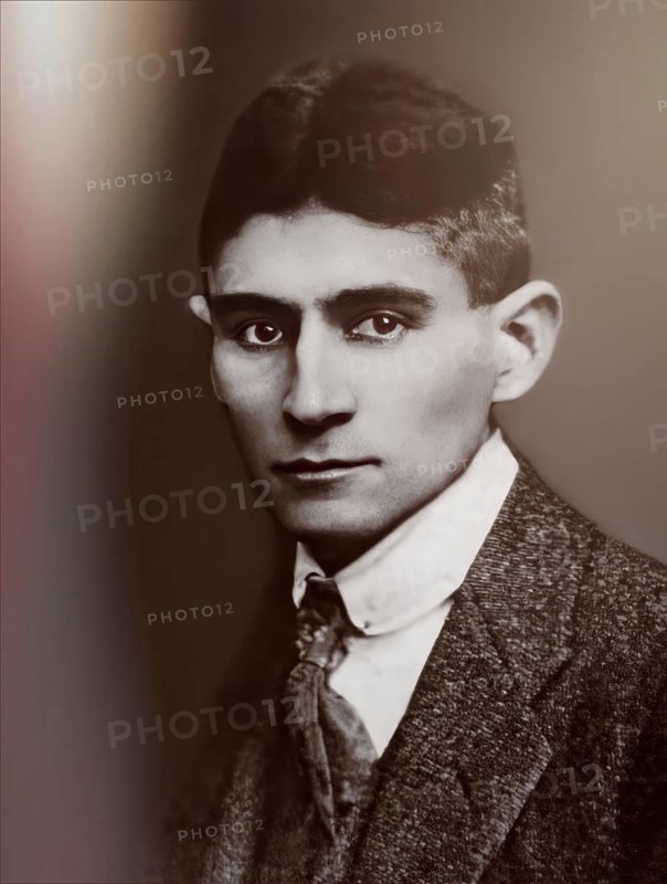 Portrait of Franz Kafka, 1883 – 1924, German-speaking Bohemian novelist, digitally edited according to a photograph
