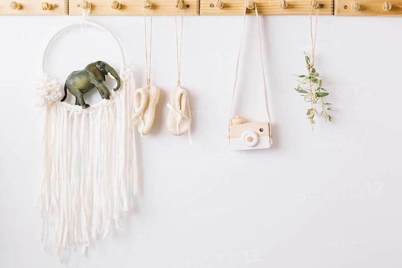 Baby shoes toy camera nursery decorations