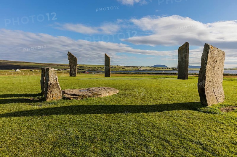 Standing stones of Stennes, Orkneys, Scotland, United Kingdom, Europe