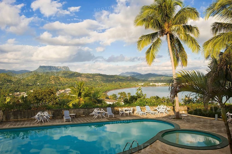 El Castillo Hotel, El-Yunque-Gebirque, Baracoa, Guantanamo Province, Cuba, Swimming Pool, Central America