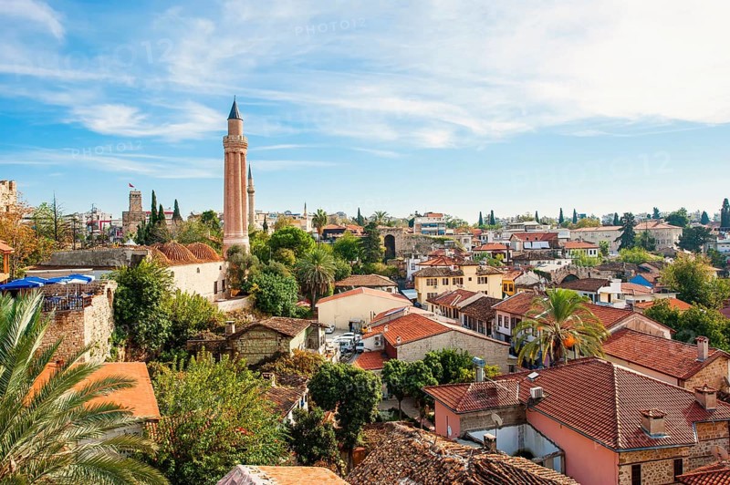 Yivli Minare Mosque, Ulu Camii, Camii, Old Town, Antalya, Turkey, Asia
