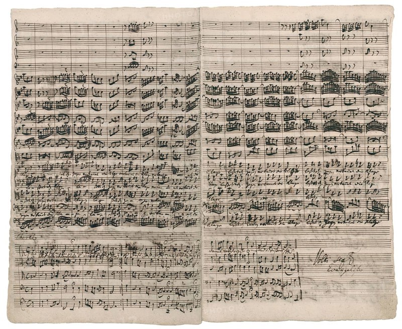 Johann Sebastian Bach's autograph of the Christmas Oratorio, Weihnachtsoratorium, BWV 248